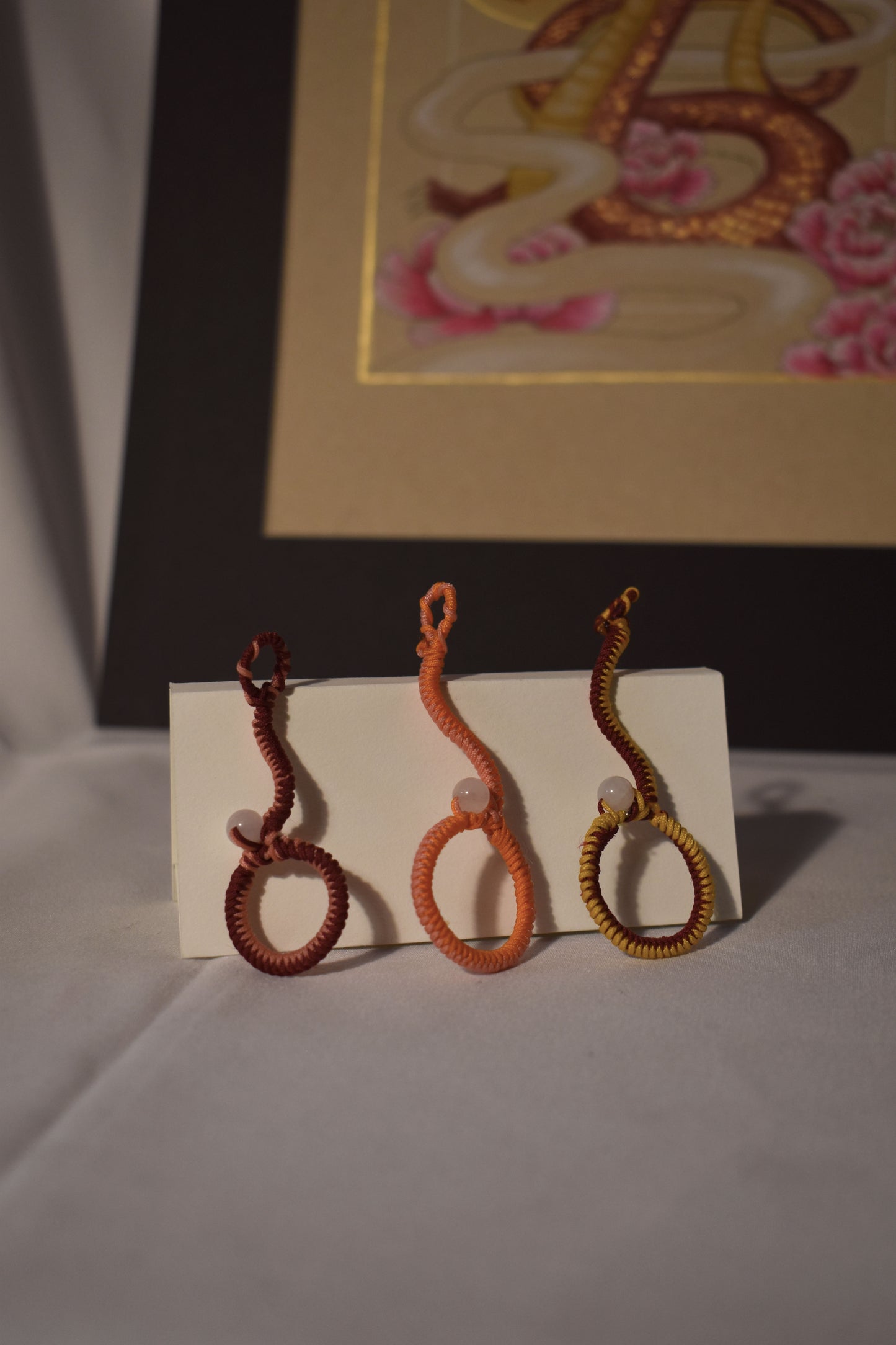LNY 2024 - Chinese knotting & white jade joint holder