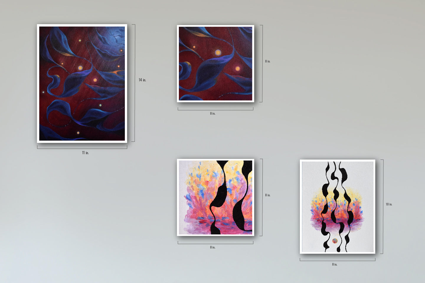 "Calligraphic Flow" - PRINT