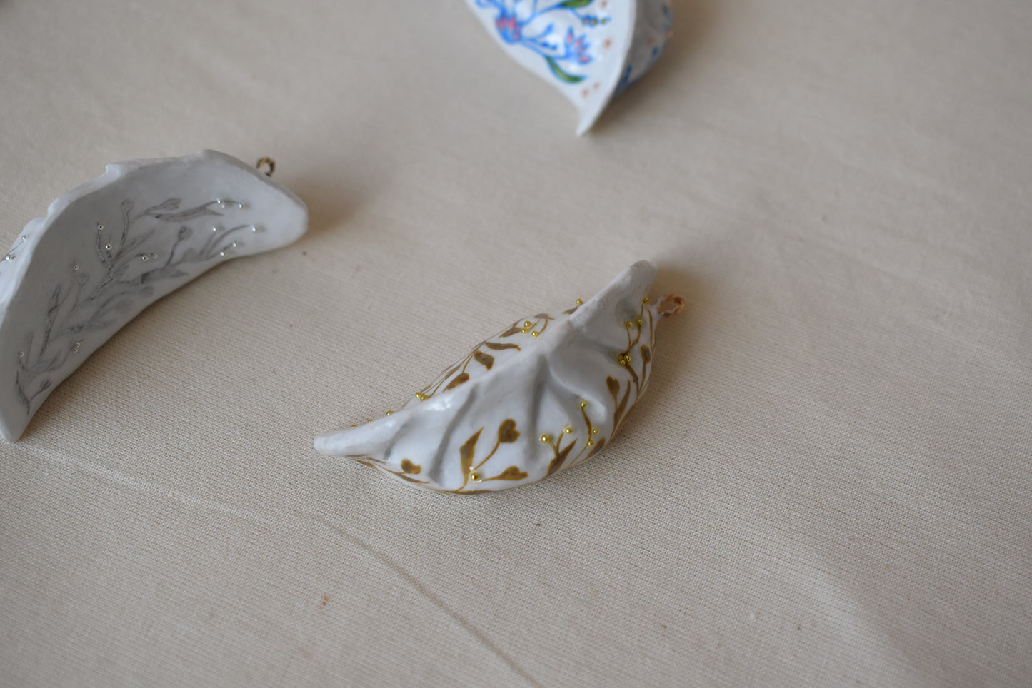 SP2024 - Handmade Gold Dumpling Pendant