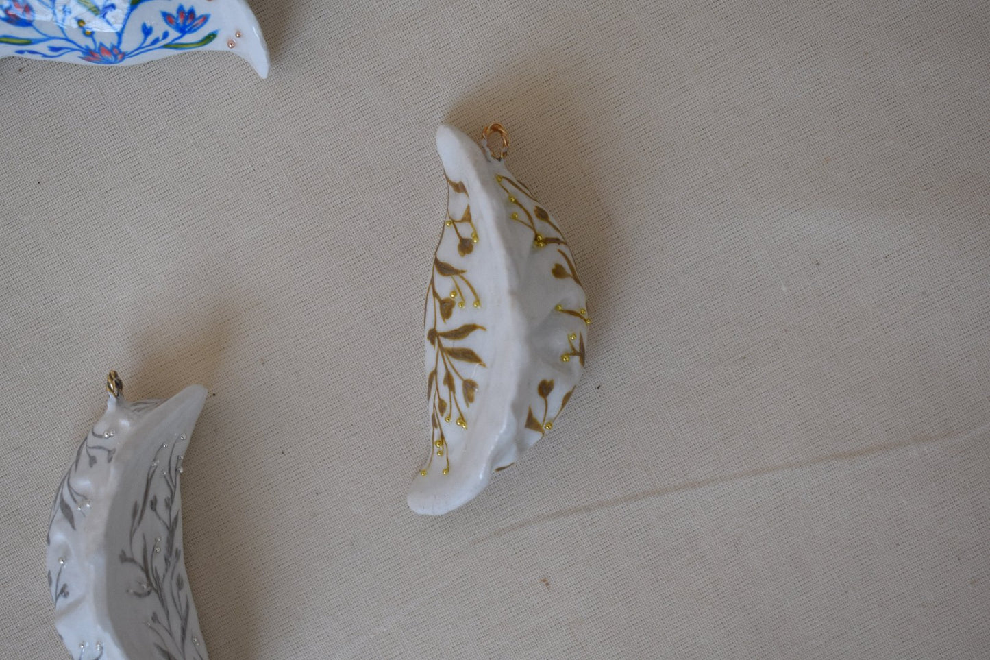 SP2024 - Handmade Gold Dumpling Pendant