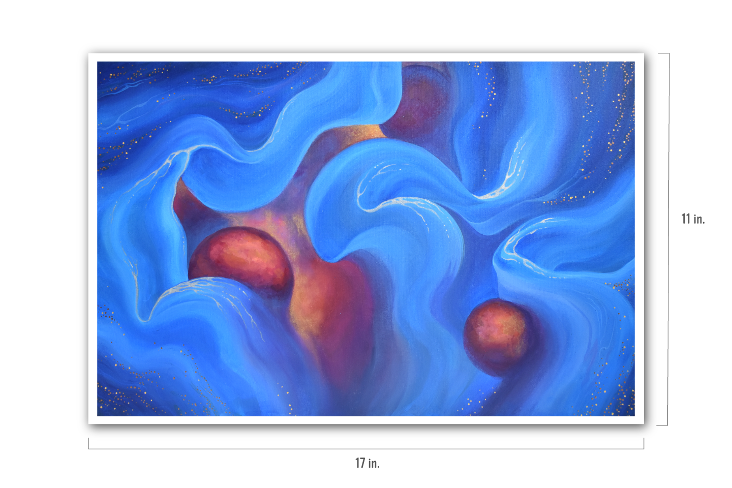 "Cosmic Flow" - PRINT (framed available)