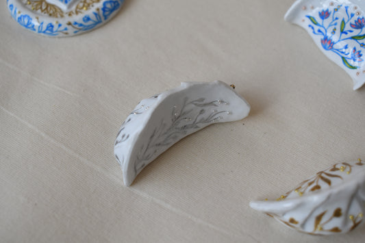 SP2024 - Handmade Silver Dumpling Pendant