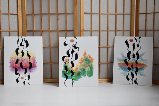 Earth and Ink Trio #1-3 (Set) - ORIGINALS